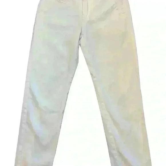 Esqualo Womens Skinny Low Rise  Ankle Trouser Jeans Belt Loops White Size 8 - Picture 3 of 5